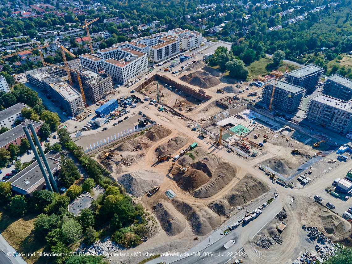 22.07.2022 - Baustelle Alexisqaurtier und Pandion Verde in Neuperlach